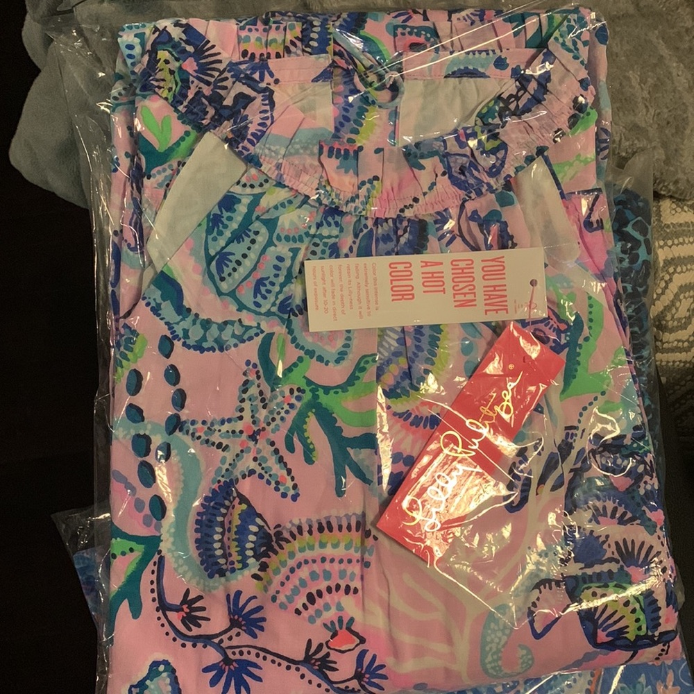 NWT Lilly Pulitzer Everly Ruffle Maxi Lilac Freesia Mermaid For You - Picture 5 of 5